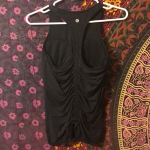 Lululemon back sinch black tank top
